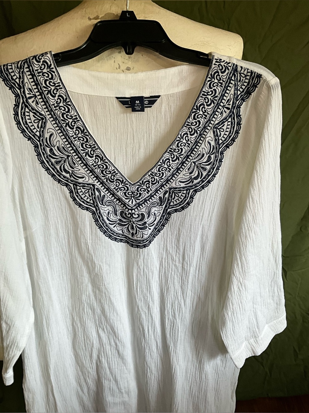 Lands End size medium gauzy tunic dress coverup